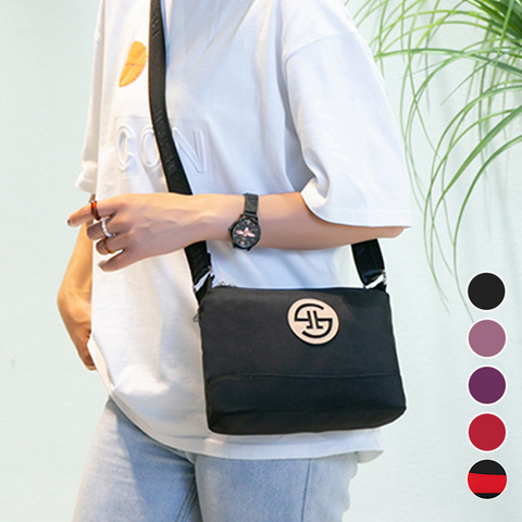 Sac à bandoulière décontracté léger pour femme en nylon