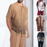 Ensemble De Costume De Marche Imprimé Á Manches Courtes Deux Pièces