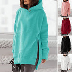 Sweat-shirt Polaire à Manches Longues à Capuche