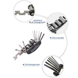 Outil multifonction EDC chromé 16 en 1