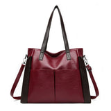 Sac à main en cuir souple texturé de grande capacité