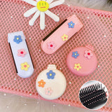 Peigne à Coussin d'Air Portable de Fleurs