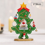 Mini Ensemble d’Arbre de Noël en Bois de Bricolage