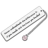 Marque-page long en acier inoxydable