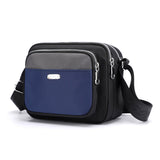 Sac à bandoulière décontracté en nylon imperméable léger et contrastant