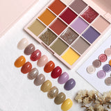 Nouvelle casserole de vernis à ongles de couleur unie