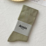 Chaussettes de couleur unie pour filles