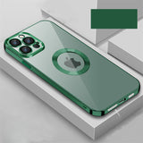 Coque de téléphone transparente à protection complète