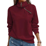 Haut Décontracté avec Fermeture Éclair