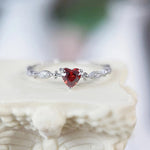 Achetez-en 1, obtenez-en 1 gratuit - Bague coeur rubis