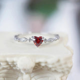 Achetez-en 1, obtenez-en 1 gratuit - Bague coeur rubis