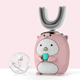 Brosse à dents électrique étanche pour enfants en forme de U