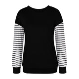 T-shirt à Manches Longues et Col Rond de Couleur Unie