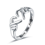 Bague coeur "Je t'aime pour toujours"
