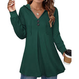 Sweat à Capuche Boutonné pour Femme