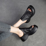 Sandales à plateforme respirantes pour femmes