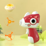 Gyroscope de dinosaure à soucoupe volante lumineuse