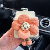 Boîte de rangement de sortie d'air de fleur de voiture