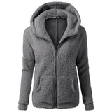 Manteau à Capuche en Peluche