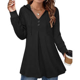 Sweat à Capuche Boutonné pour Femme