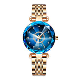 Montre Étanche Pour Femme Avec Cadran Étoilé Et Diamants