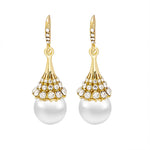 Boucles D'oreilles En Perles D'opale Á La Mode