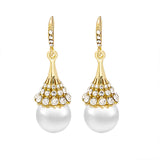 Boucles D'oreilles En Perles D'opale Á La Mode