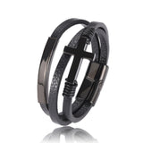 Bracelet Croix Multicouche