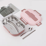 Boite à repas portable de grande capacité en acier inoxydable