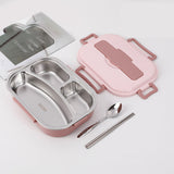 Boite à repas portable de grande capacité en acier inoxydable