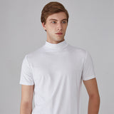 T-shirt homme coupe slim à col montant