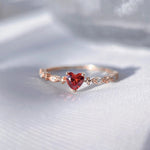 Achetez-en 1, obtenez-en 1 gratuit - Bague coeur rubis