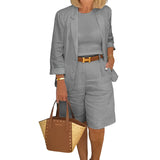 Ensemble deux pièces cardigan et short