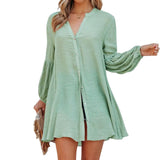 Chemise Boutonnée à Empiècement Uni