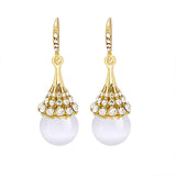 Boucles D'oreilles En Perles D'opale Á La Mode
