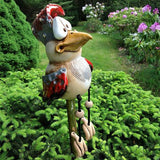 Ornement de jardin de poulet en résine