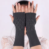 Réchauffeurs Tricot Mittens Demi-Doigt Gants