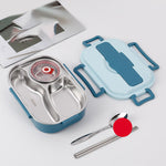 Boite à repas portable de grande capacité en acier inoxydable