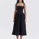 Robe à bretelles fines dos nu