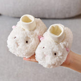 Chaussures pour Tout-petits en Coton en Peluche de Dessin Animé pour Bébé