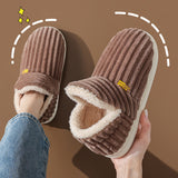 Chaussons chauds en peluche