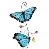 Décor de fenêtre en verre papillon monarque teinté