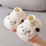 Chaussures pour Tout-petits en Coton en Peluche de Dessin Animé pour Bébé