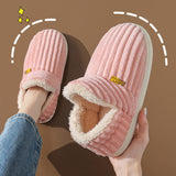 Chaussons chauds en peluche