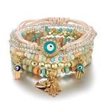 Bracelets de perles de riz multicouches