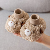Chaussures pour Tout-petits en Coton en Peluche de Dessin Animé pour Bébé