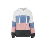 Sweat-shirt en Peluche à Empiècements