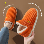 Chaussons chauds en peluche