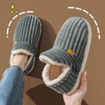 Chaussons chauds en peluche