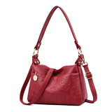 Sac à Bandoulière en Relief Litchi